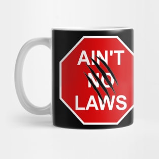 no laws (claw marks) Mug